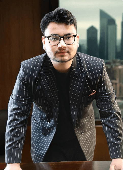 Vishal Saklani, TEDx speaker and founder of Meri Digital Pehchan, in a striped blazer